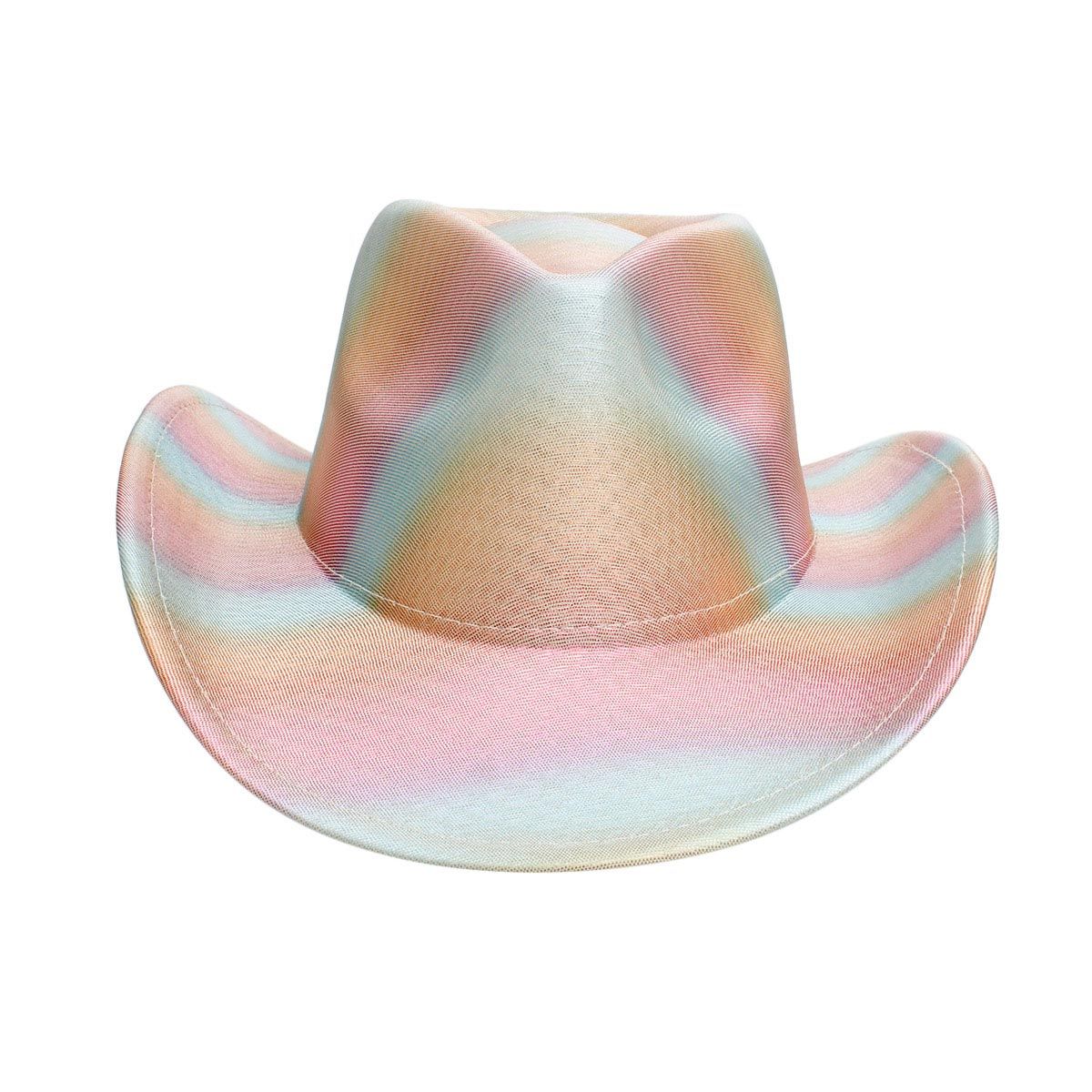 Cowboy Hat Iridescent Multicolor Fashion Hat