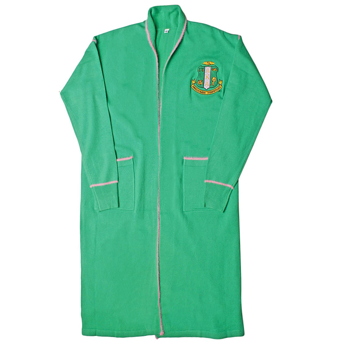 AKA Sorority X Large Green Long Duster Cardigan