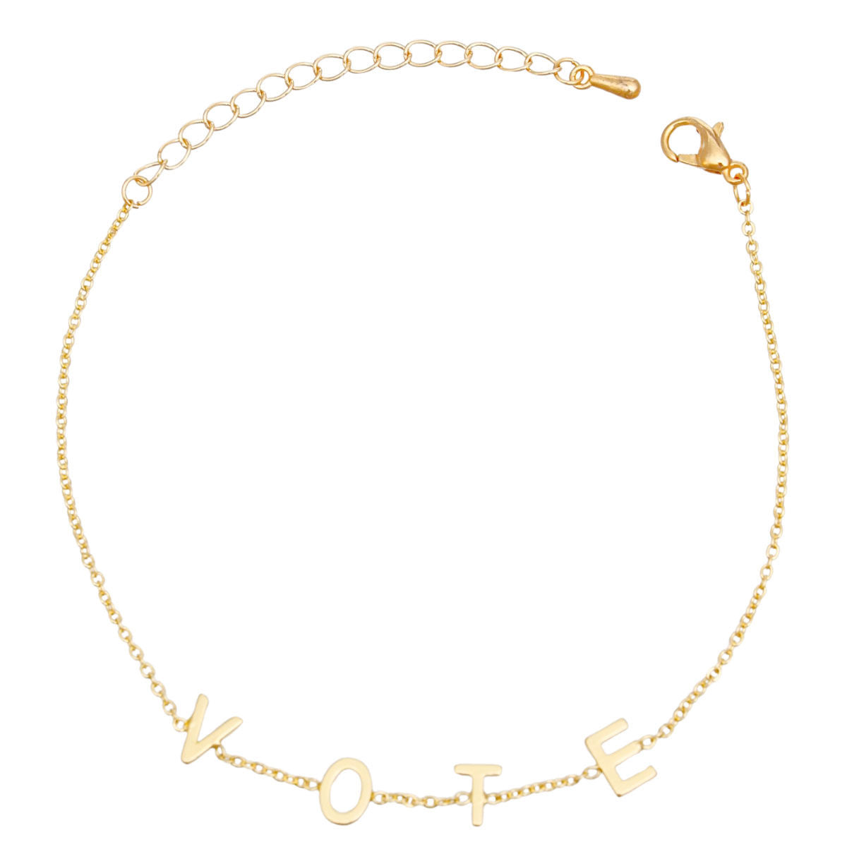 Bracelet VOTE Station Gold Chain for Women