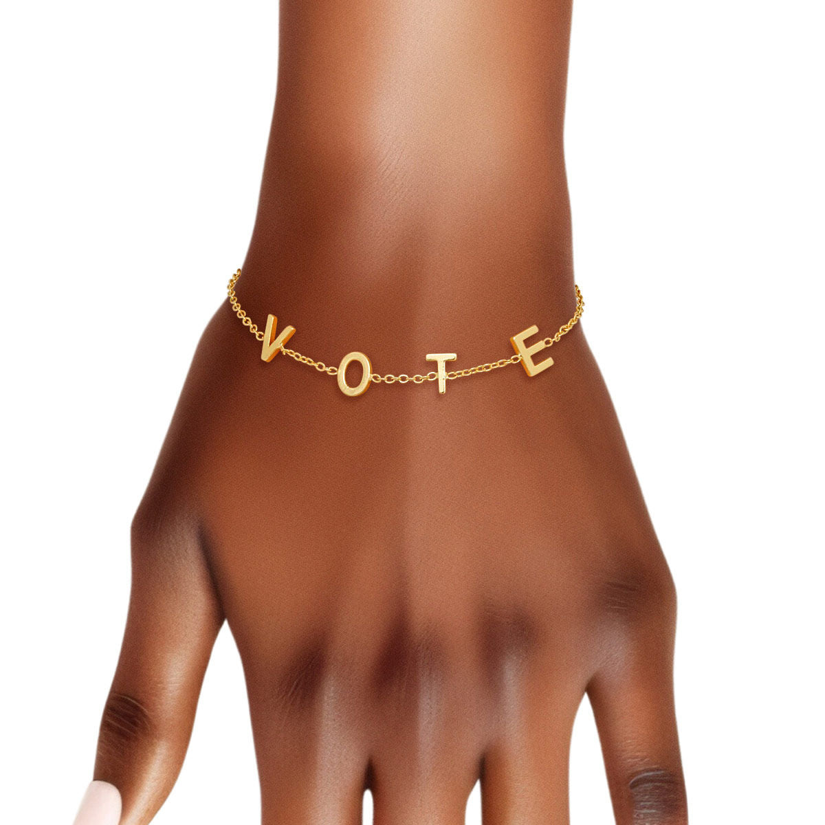 Bracelet VOTE Station Gold Chain for Women