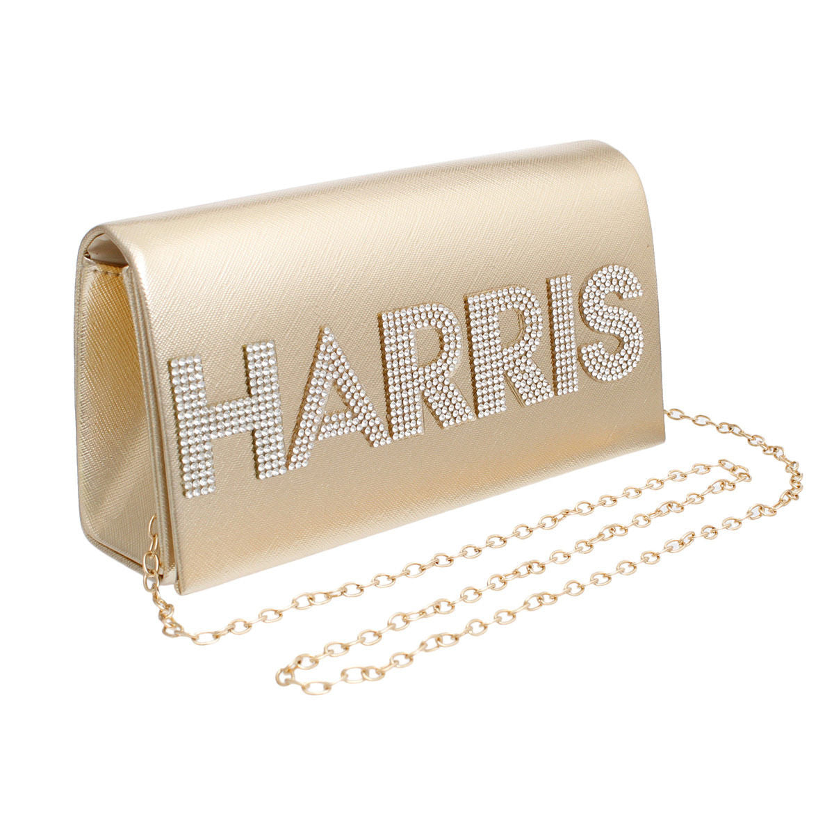 Clutch Harris Campaign Gold Bag for Women