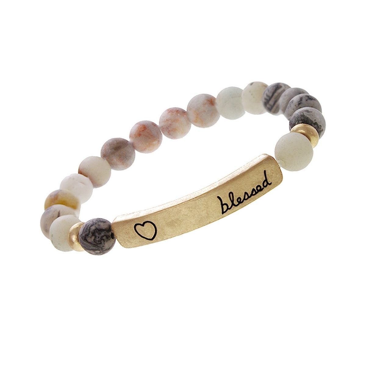 Multi Natural Stone Bead Blessed Bracelet