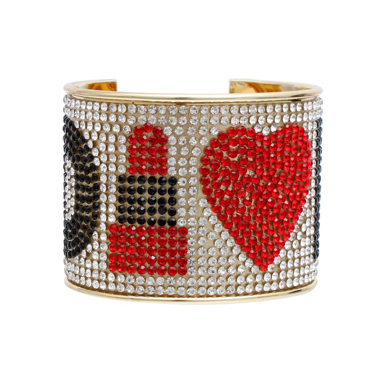 Dazzling D: Gold Cuff