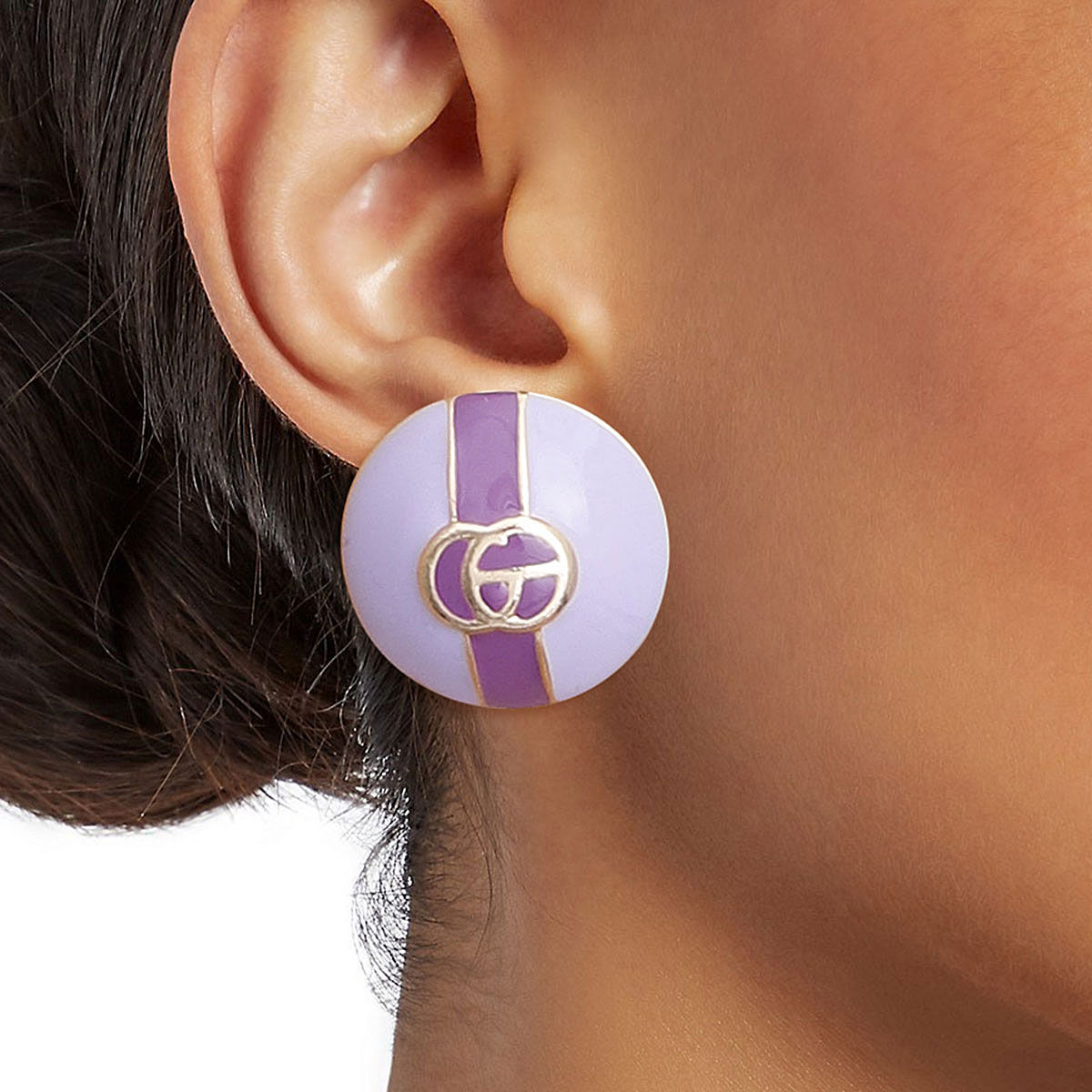 Dome Pastel Lavender Designer Studs