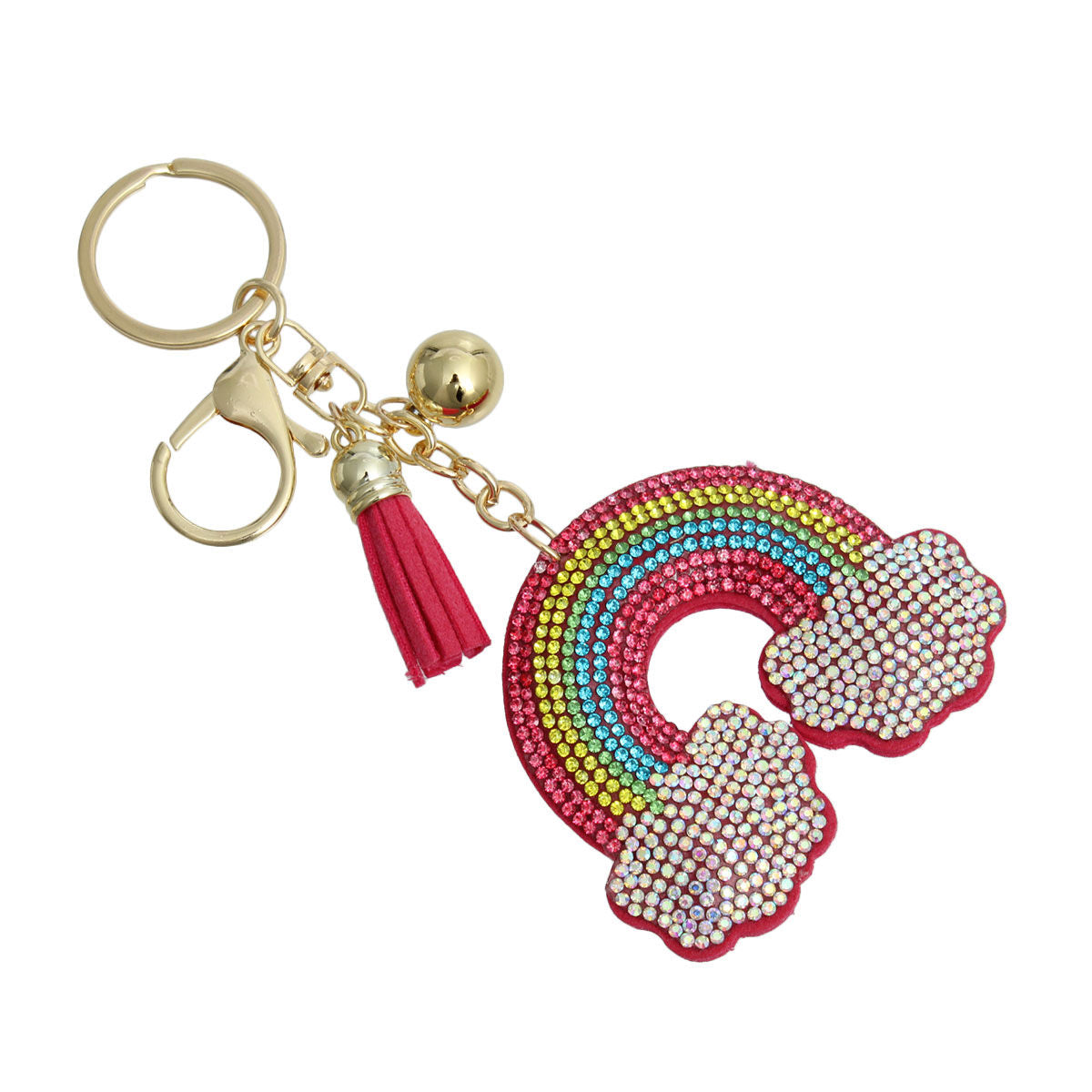 Rainbow Keychain Bag Charm