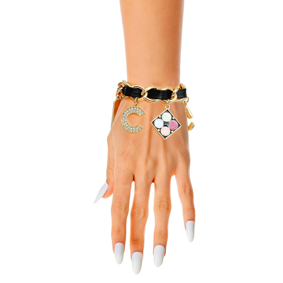 Chic and Charmed: Black Bracelet