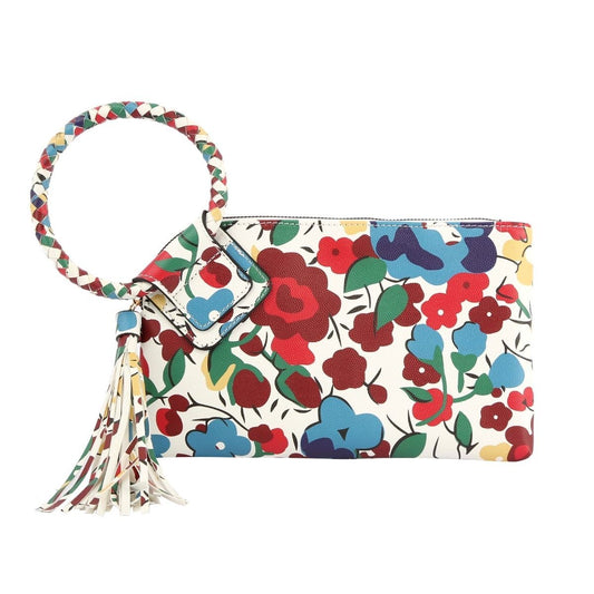 Multi Color Floral Bangle Clutch