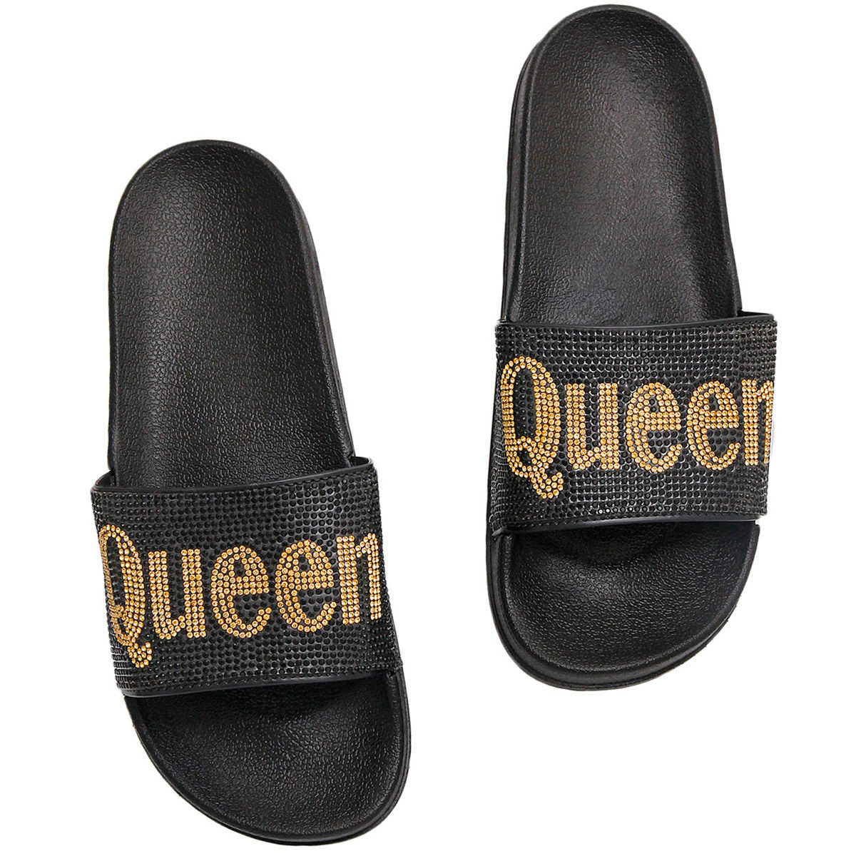 Size 8 Queen Black Slides