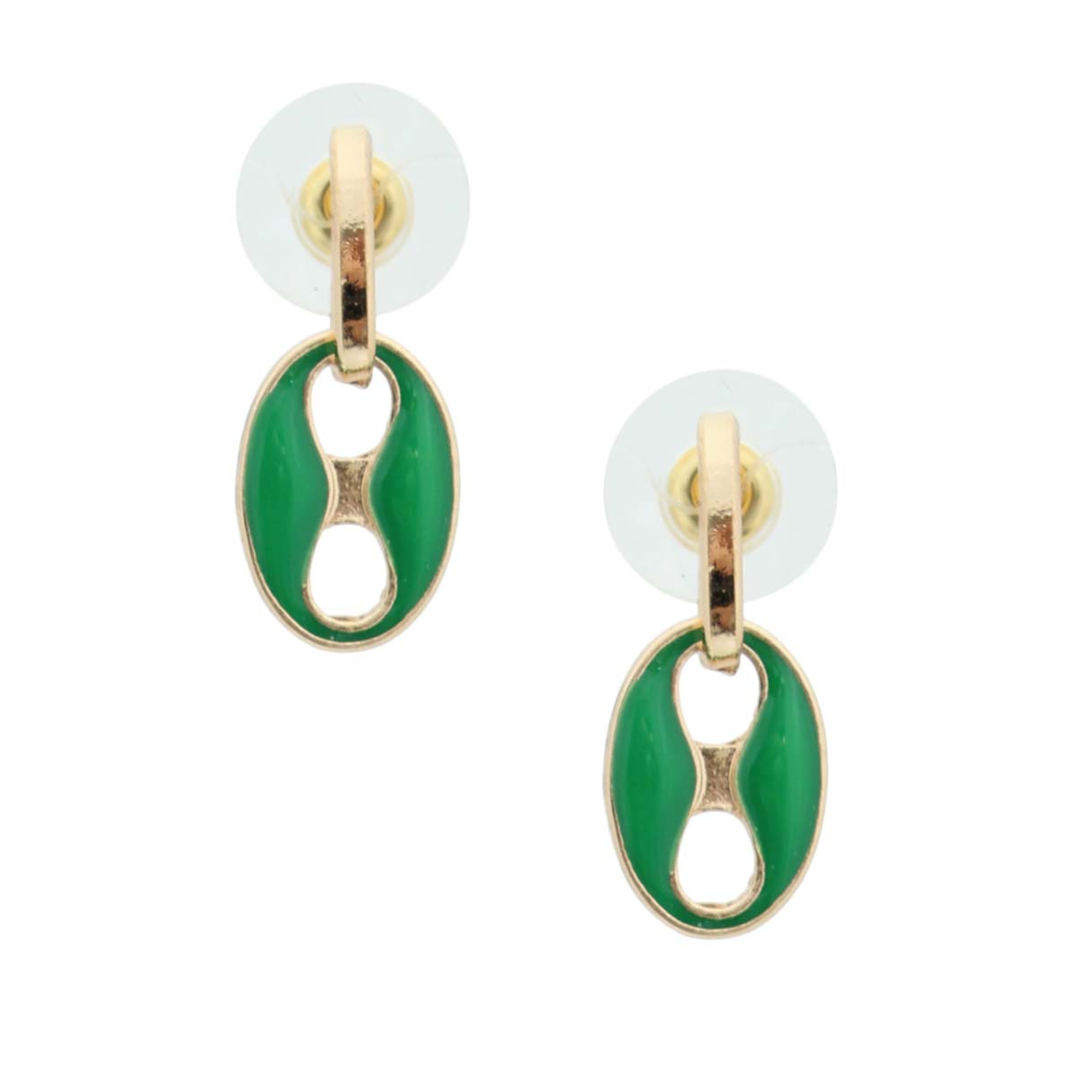Green Gold Mariner Earrings