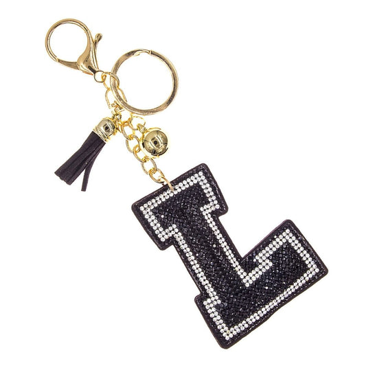 L Black Keychain Bag Charm