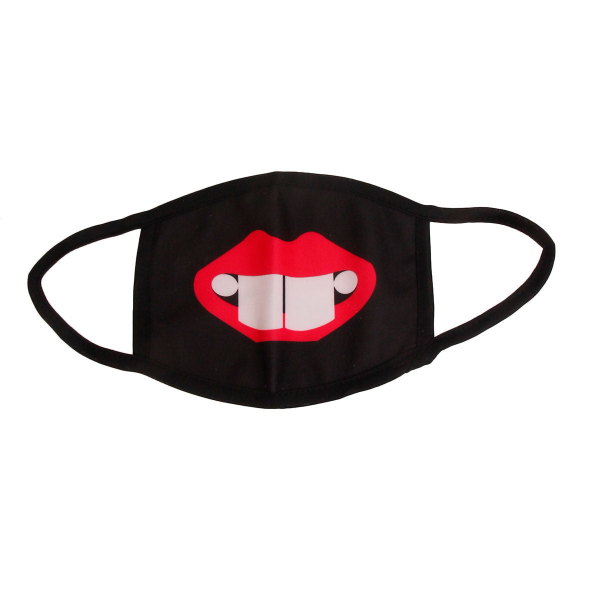 Black Goofy Mouth Mask