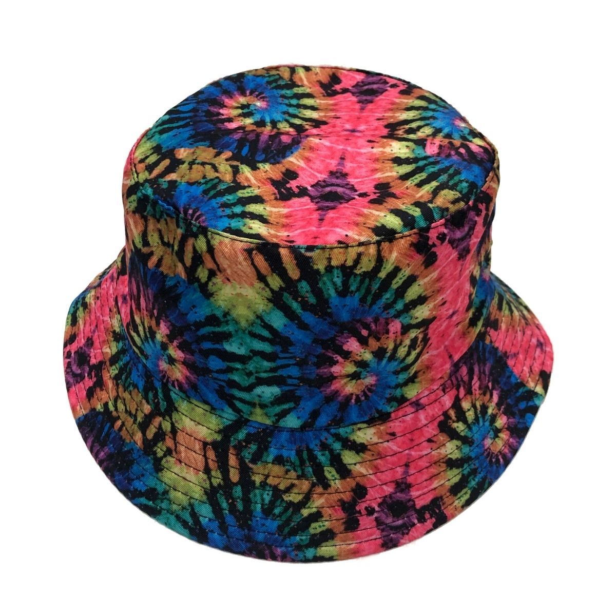 Rainbow Tie Dye Reversible Bucket Hat