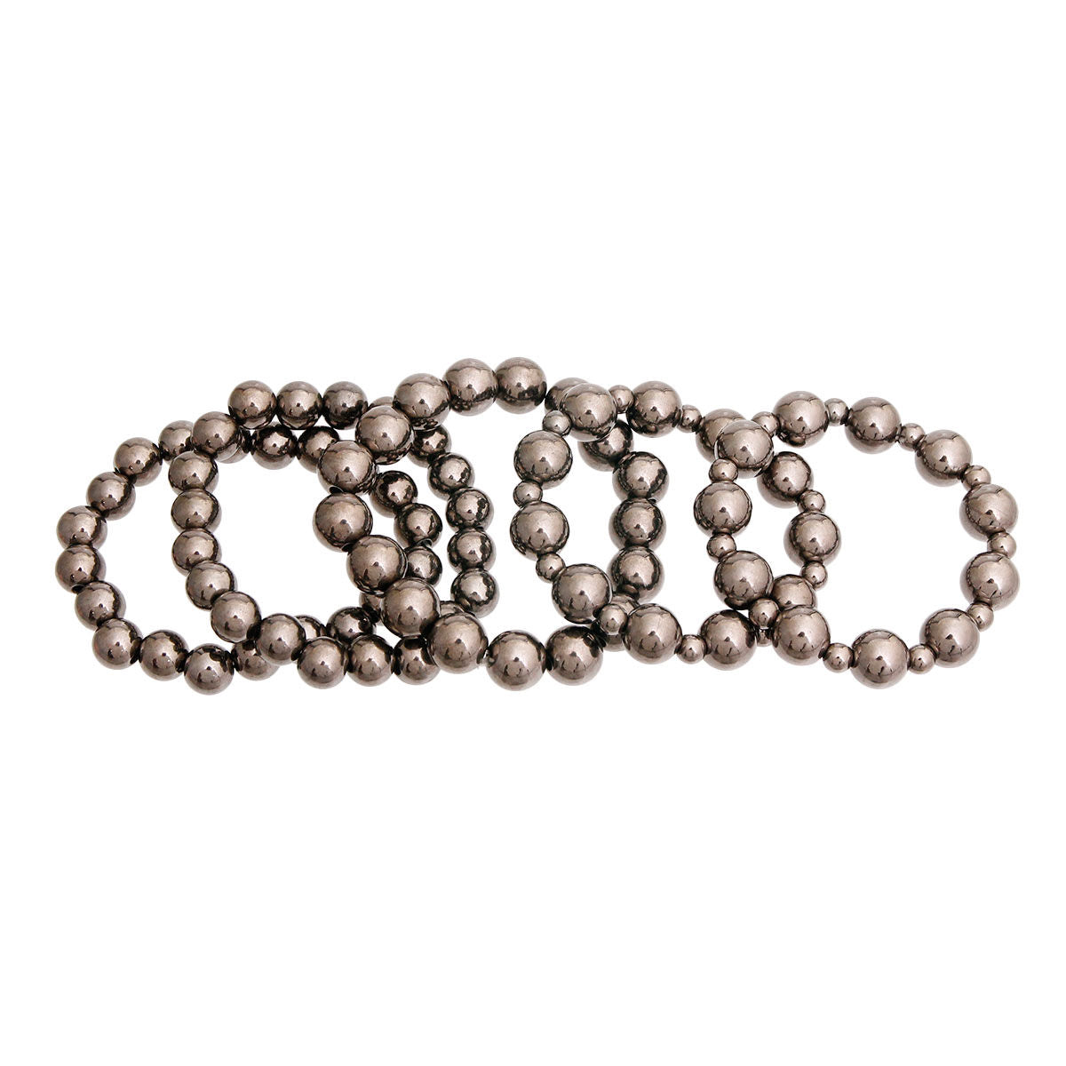 Metallic Hematite Pearl Bracelets