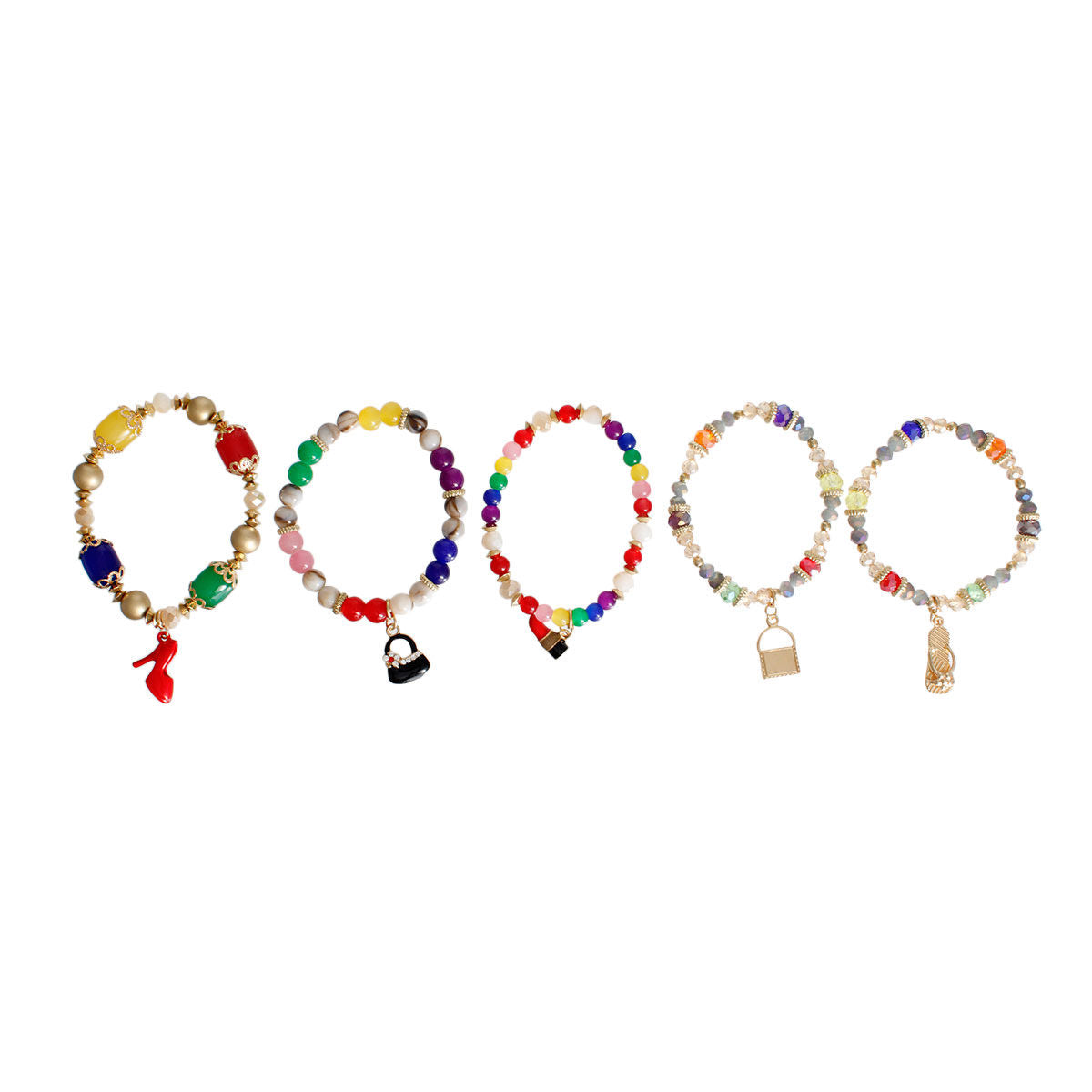 Rainbow Fashion Charm Bracelets