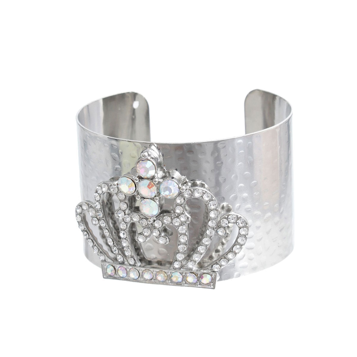 Silver Royalty Crystal Cuff