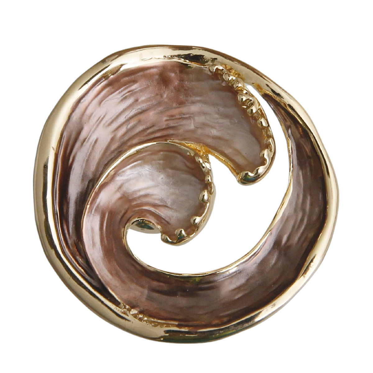 Gold Wave Magnetic Pin