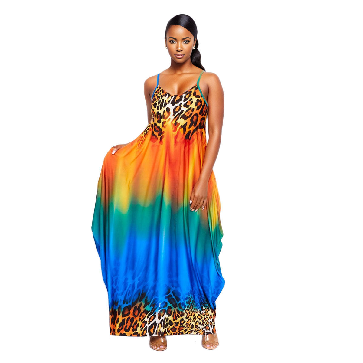 5XL Rainbow Cami Dress