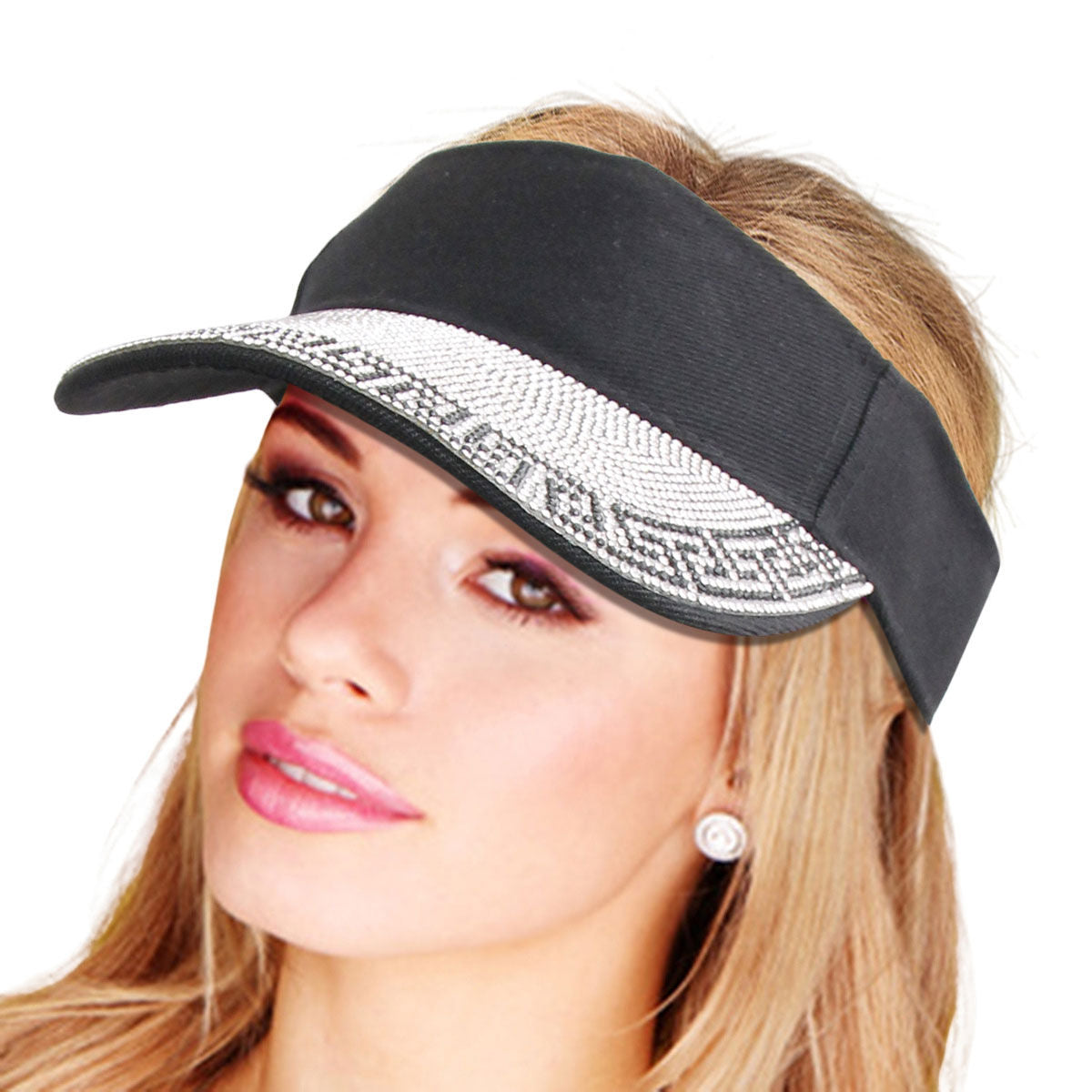 Designer Style Silver Visor