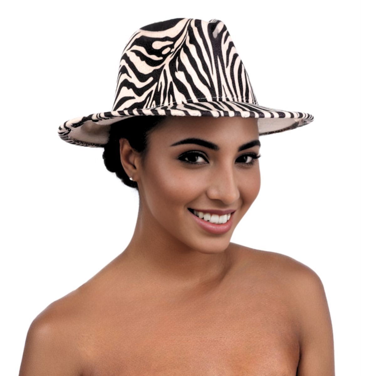 Zebra Stripe Fedora