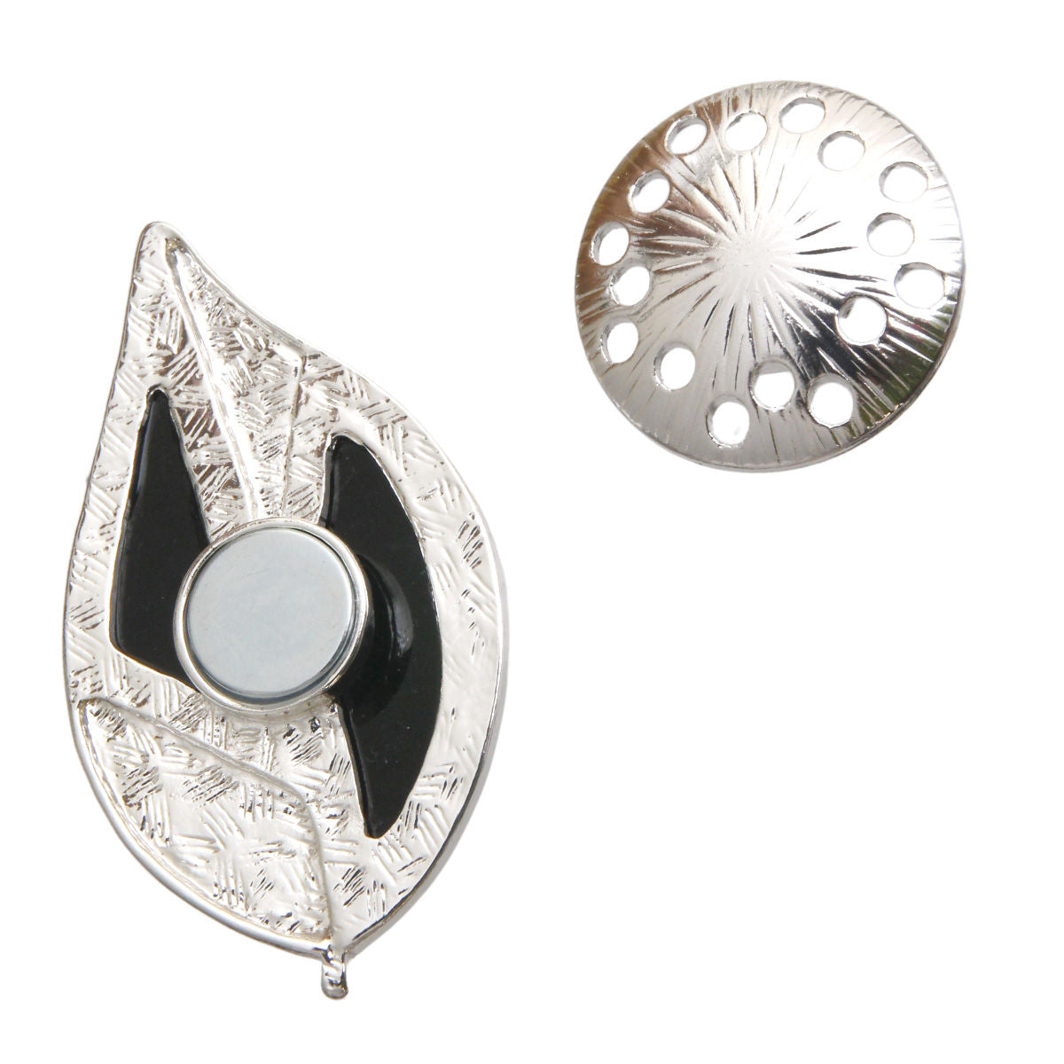 Silver Leaf Magnetic Pin