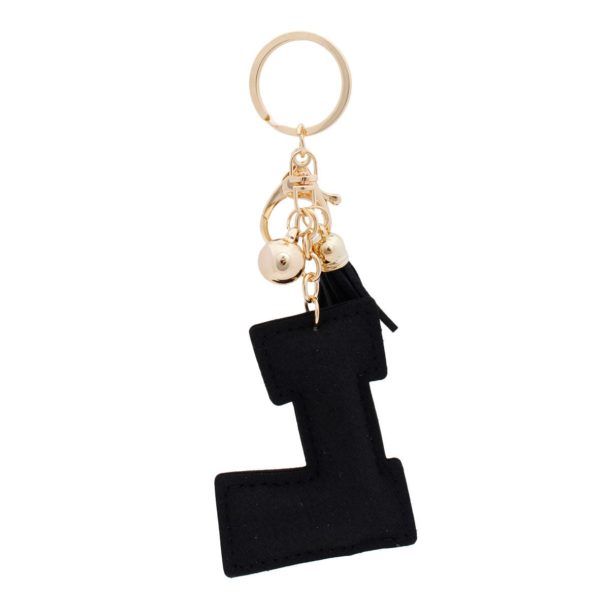 L Black Keychain Bag Charm