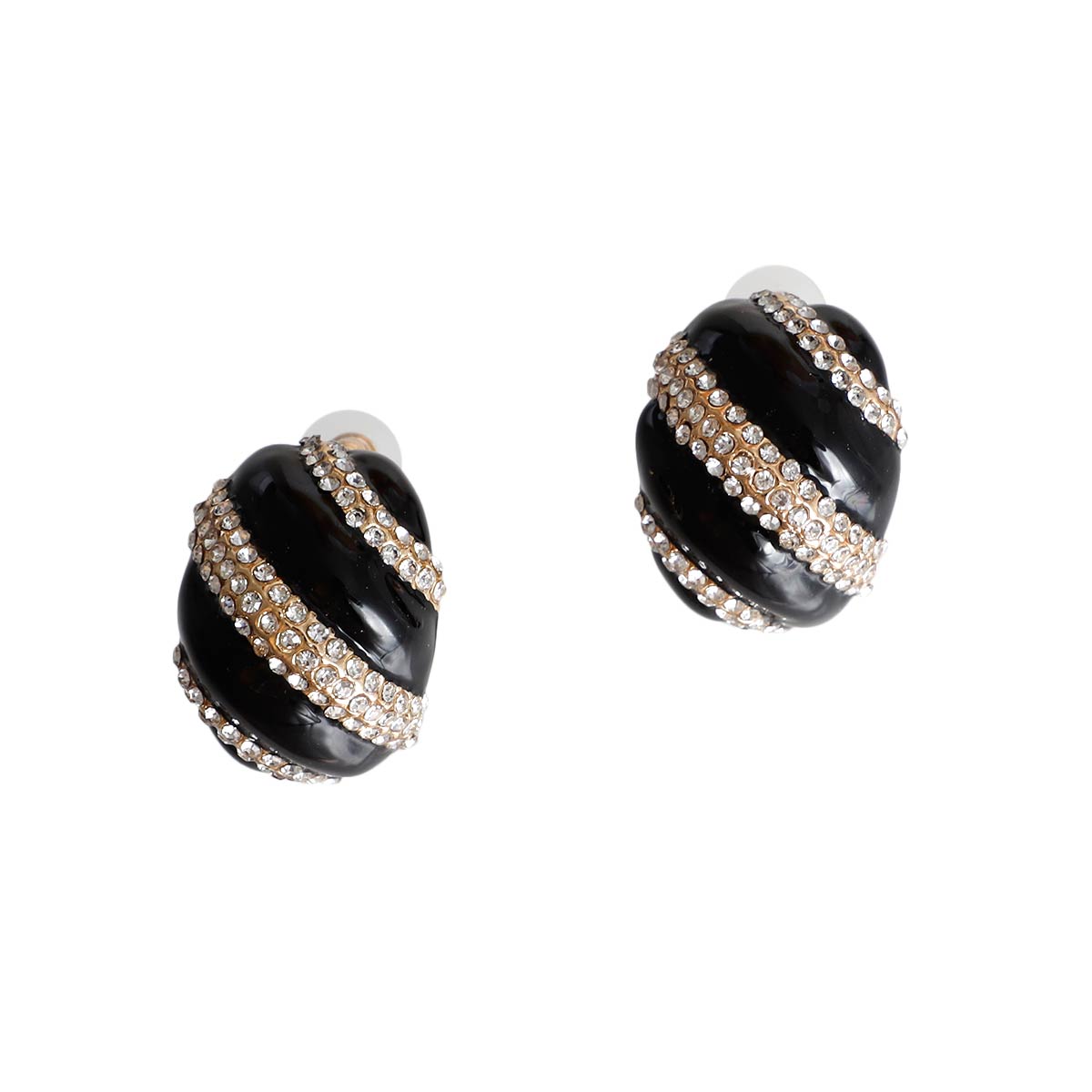 Black and Gold Dome Studs