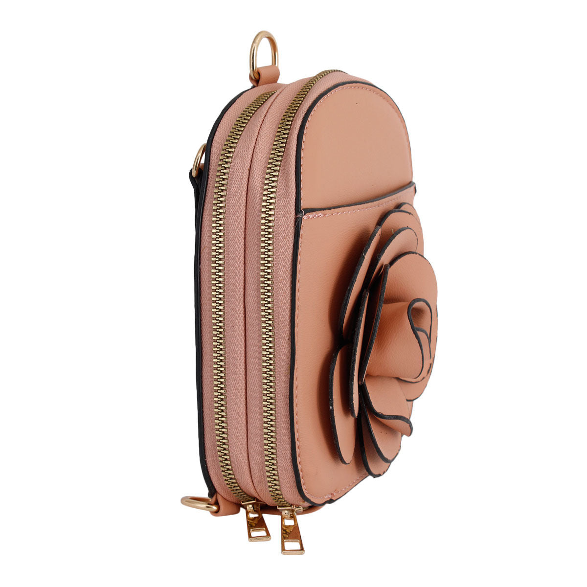 Mauve Pink Flower Mini Backpack