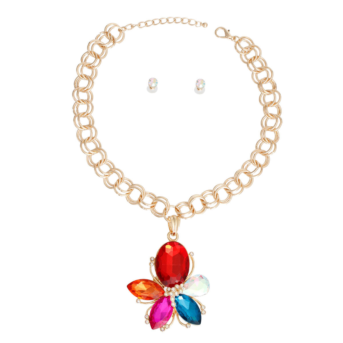 Multi Color Flower Chain Set