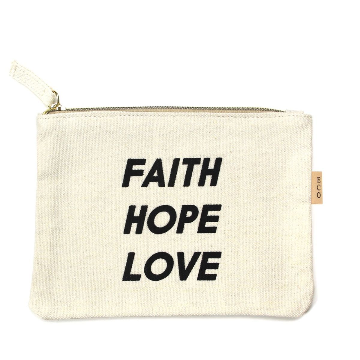 Faith Hope Love Eco Pouch
