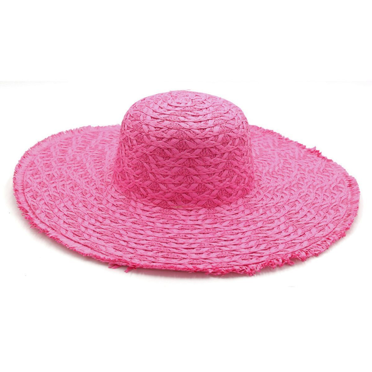 Solid Pink Floppy Sun Hat