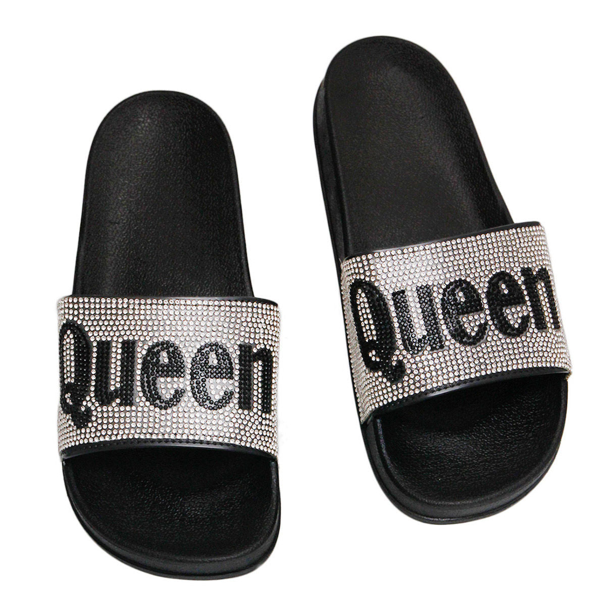 Size 12 Queen Silver Slides