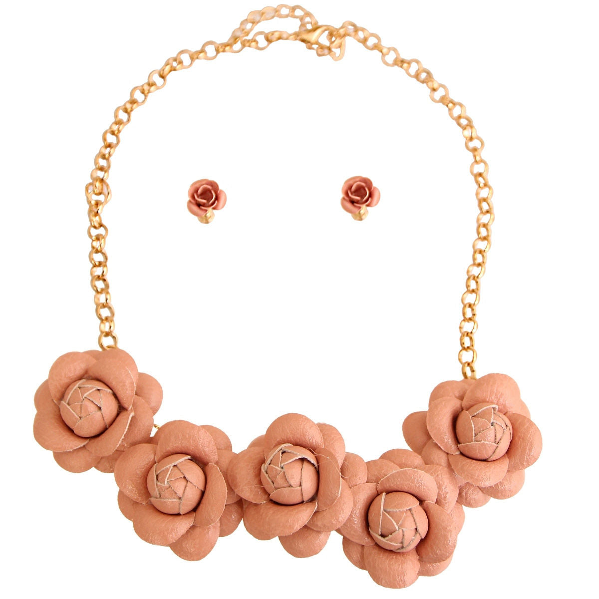 Pink Chanel Inspired Camellia Necklace