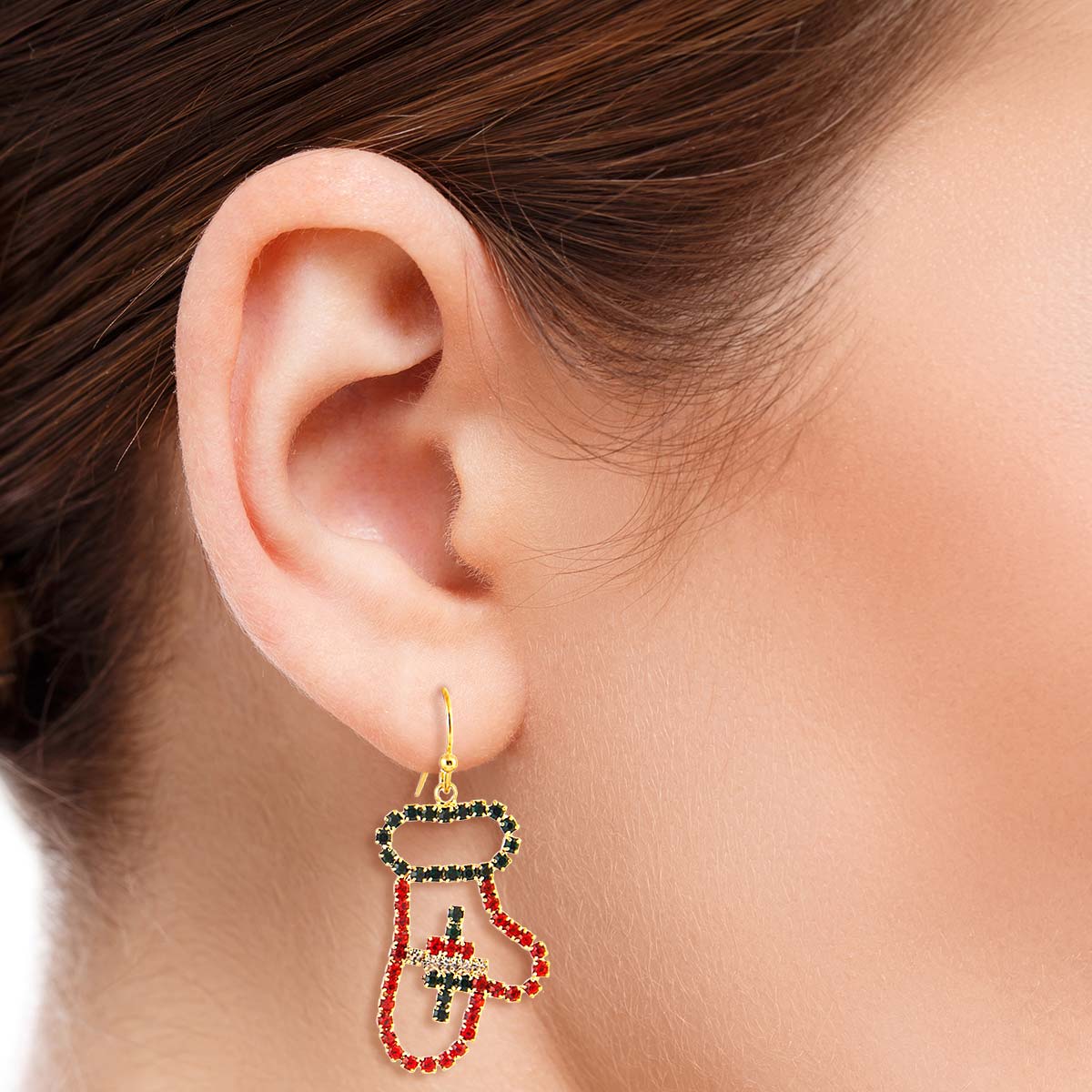 Xmas Mitten Earrings