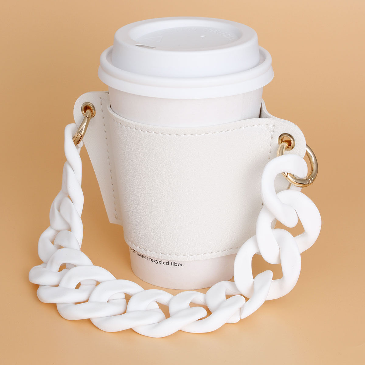 Luxury White Sleeve Cup Holder