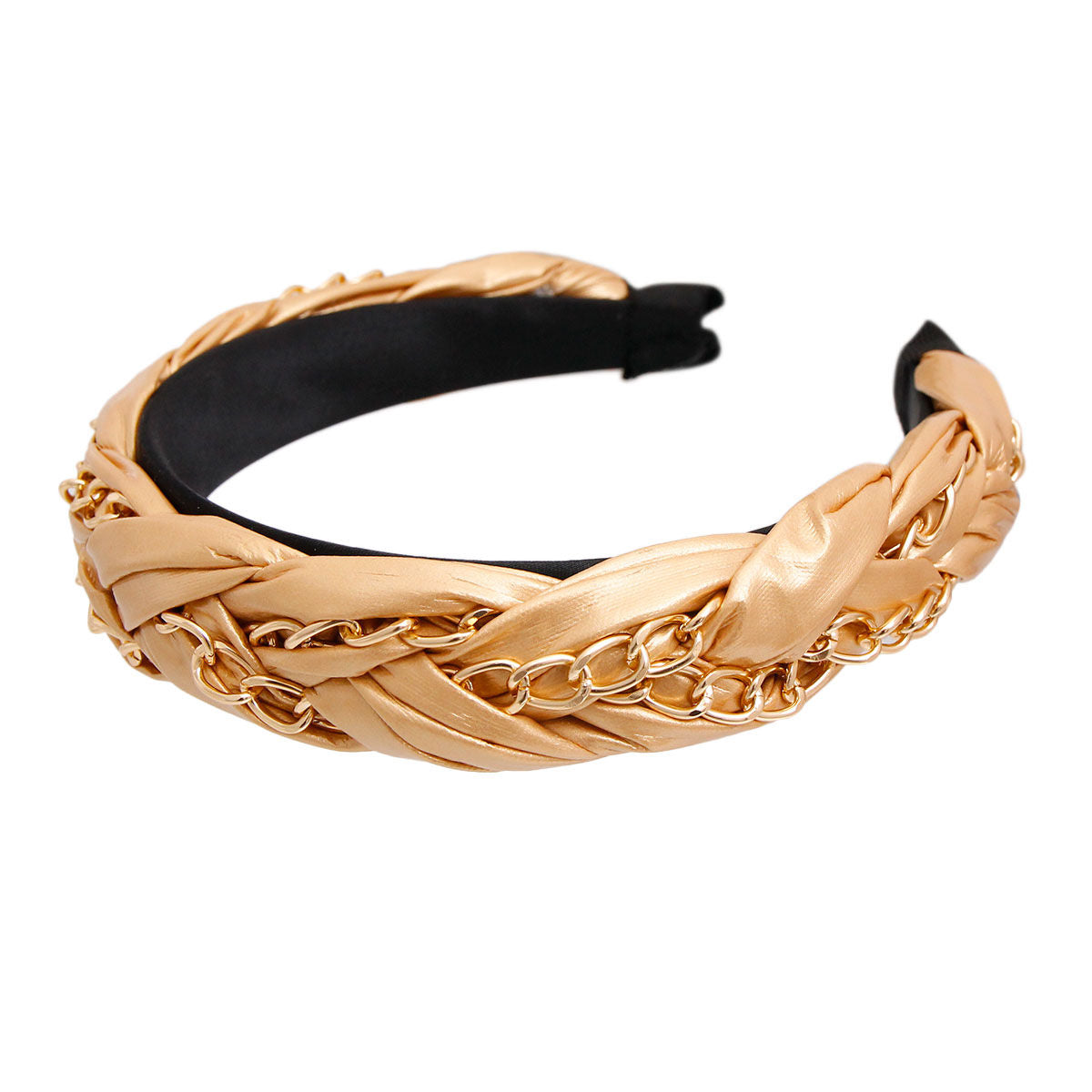 Gold Braided Chain Headband